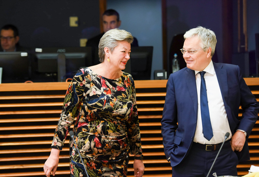 Commissioner Reynders and Commissioner Ylva Johansson