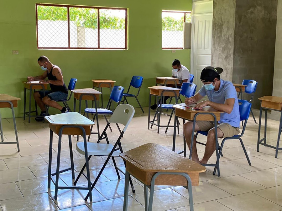 Inmates take baccalaureate exams